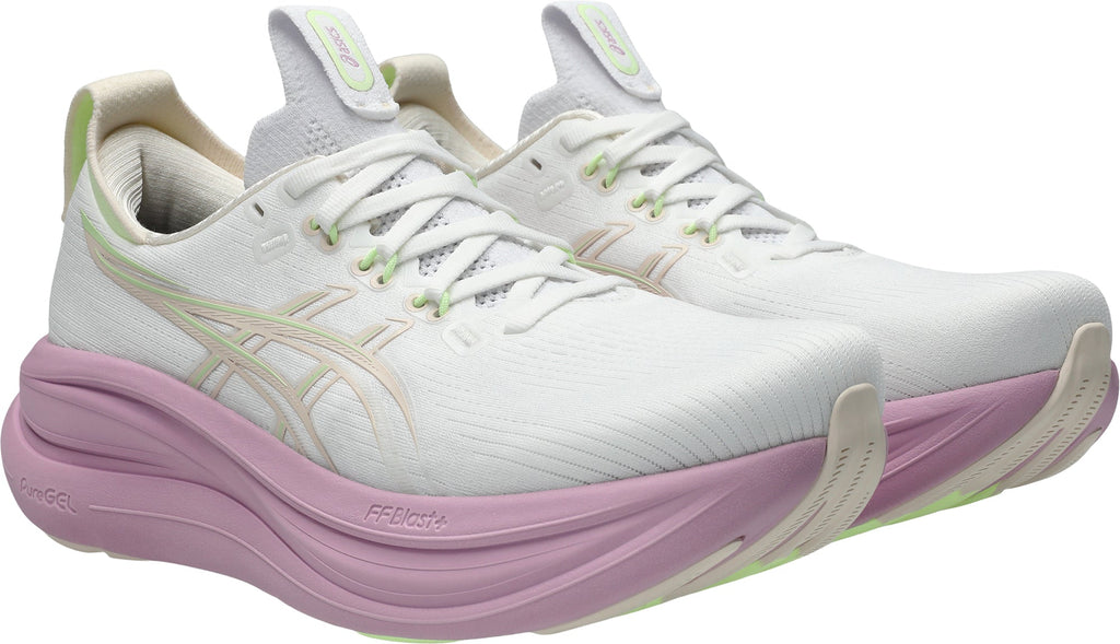 Asics Gel Nimbus 28 Womens Running Shoes - White