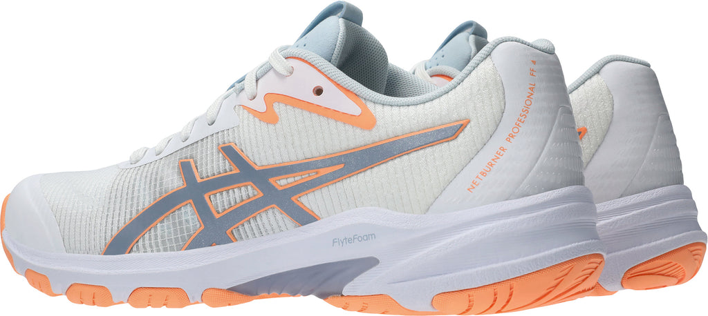 Asics Netburner Professional FF 4 Womens Netball Shoes - White