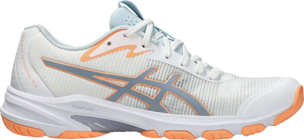 Asics Netburner Professional FF 4 Womens Netball Shoes - White