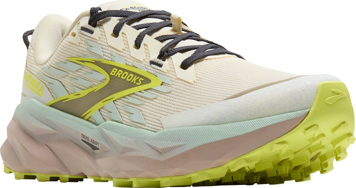 Brooks Cascadia 19 WIDE FIT Womens Trail Running Shoes - Cream