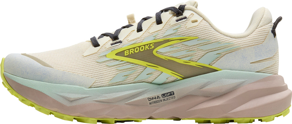 Brooks Cascadia 19 WIDE FIT Womens Trail Running Shoes - Cream