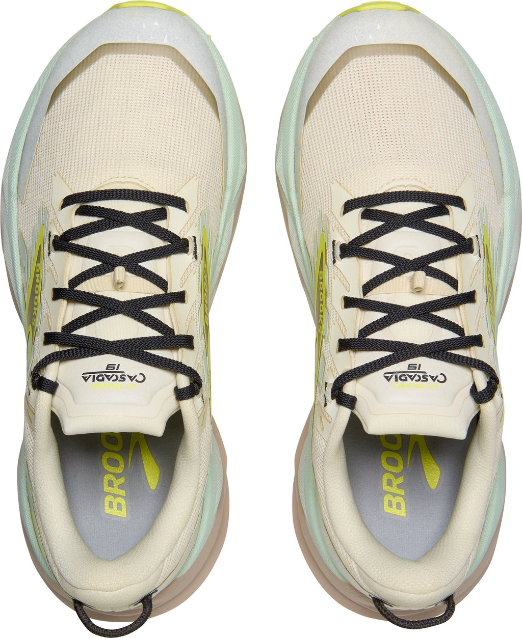 Brooks Cascadia 19 Womens Trail Running Shoes - Cream