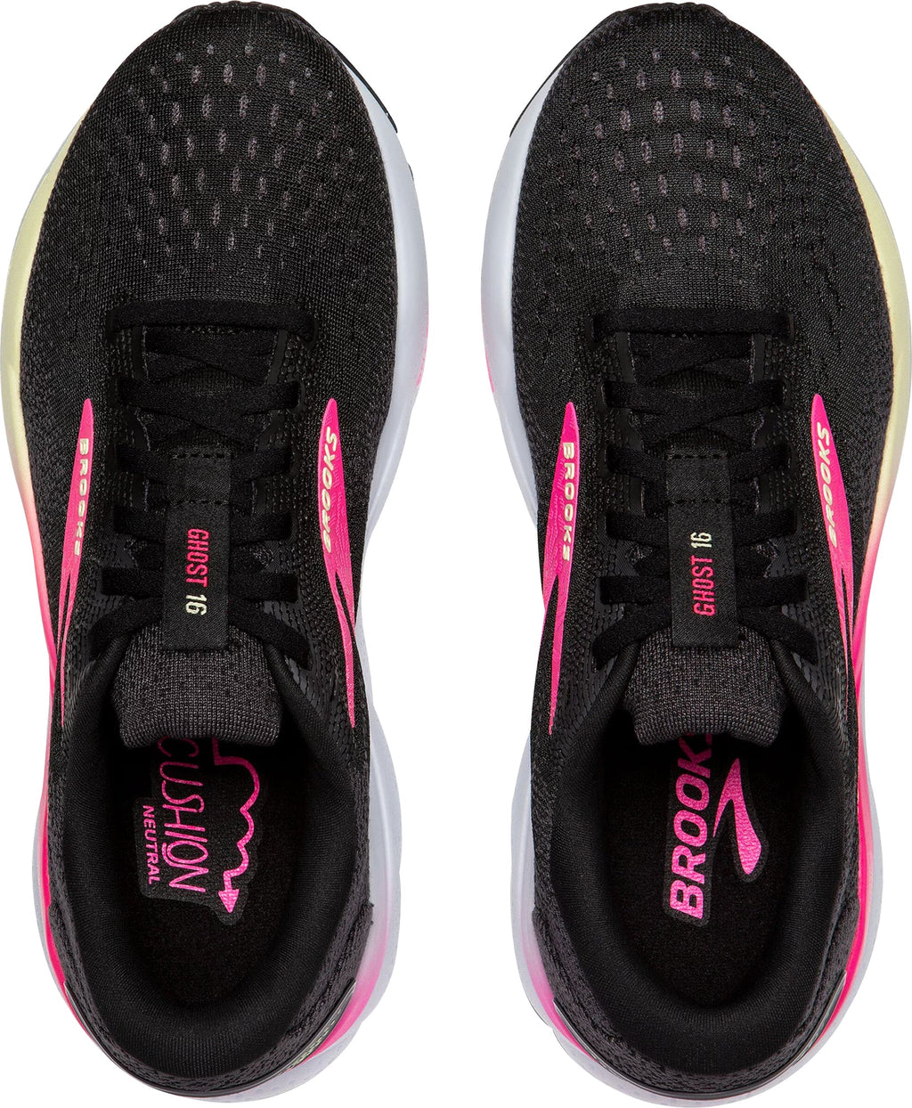 Brooks Ghost 16 Womens Running Shoes - Black
