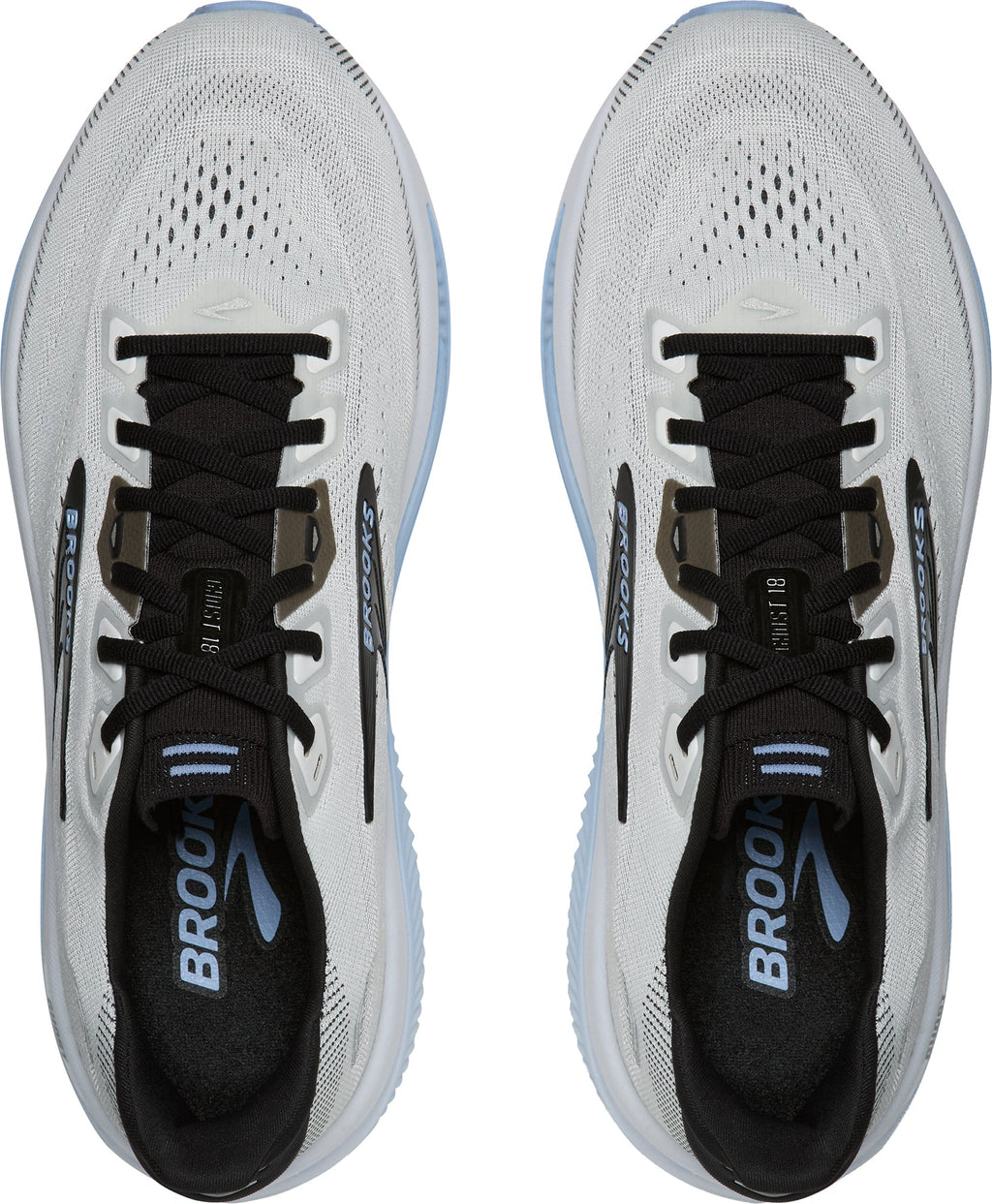 Brooks Ghost 18 WIDE FIT (2E) Mens Running Shoes - White