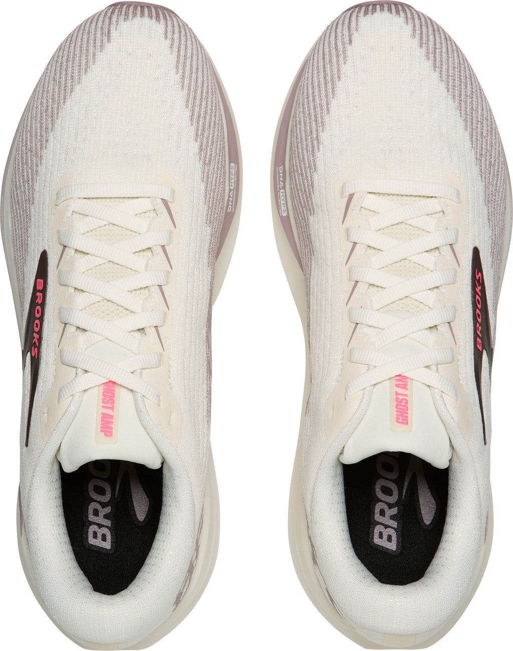 Brooks Ghost AMP Womens Running Shoes - Cream
