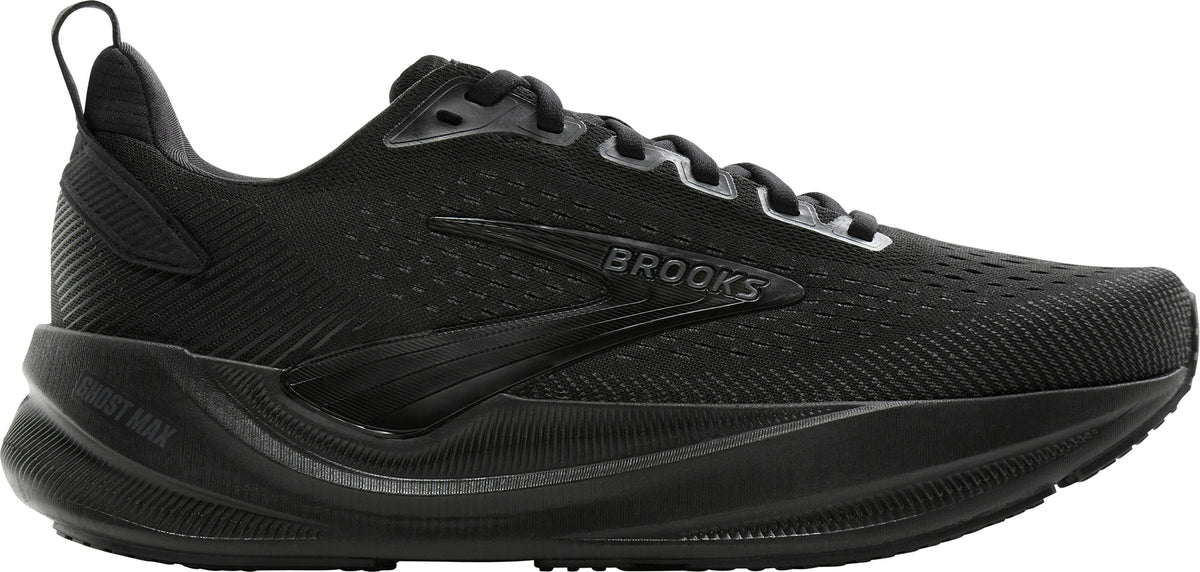 Brooks Ghost Max 4 WIDE FIT Mens Running Shoes - Black