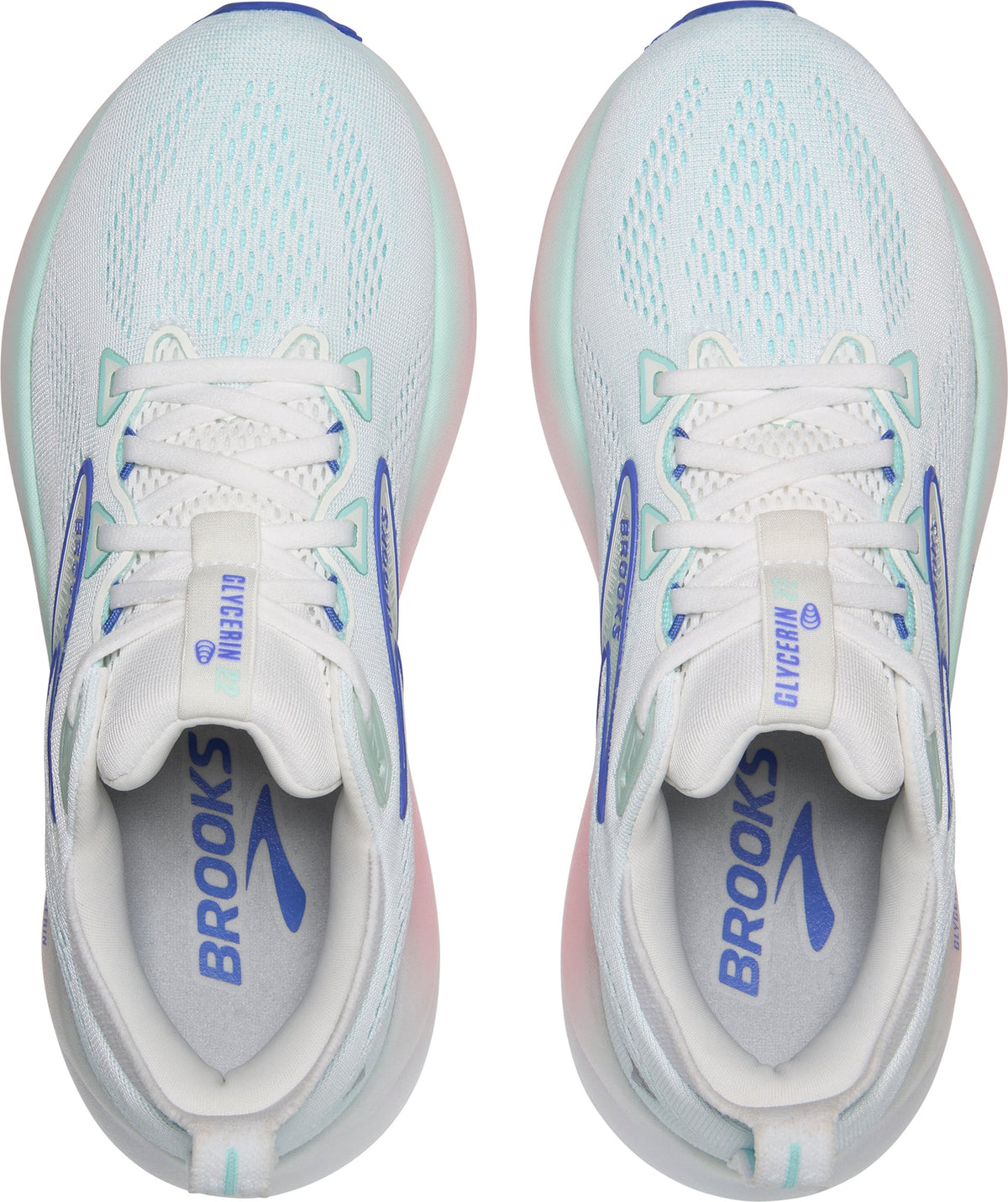 Brooks Glycerin 22 WIDE FIT Womens Running Shoes - White