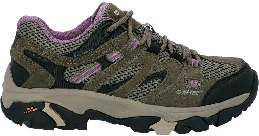 Hi-Tec Apex Lite Waterproof Womens Walking Shoes - Green