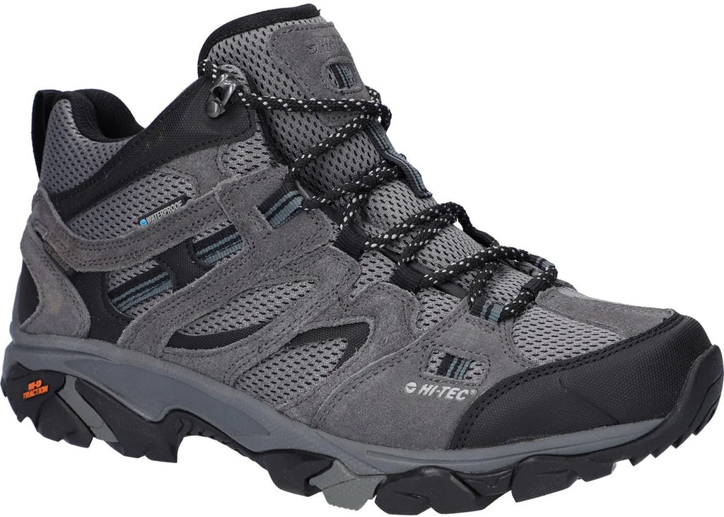 Hi-Tec Apex Lite Mid Waterproof Mens Walking Boots - Grey
