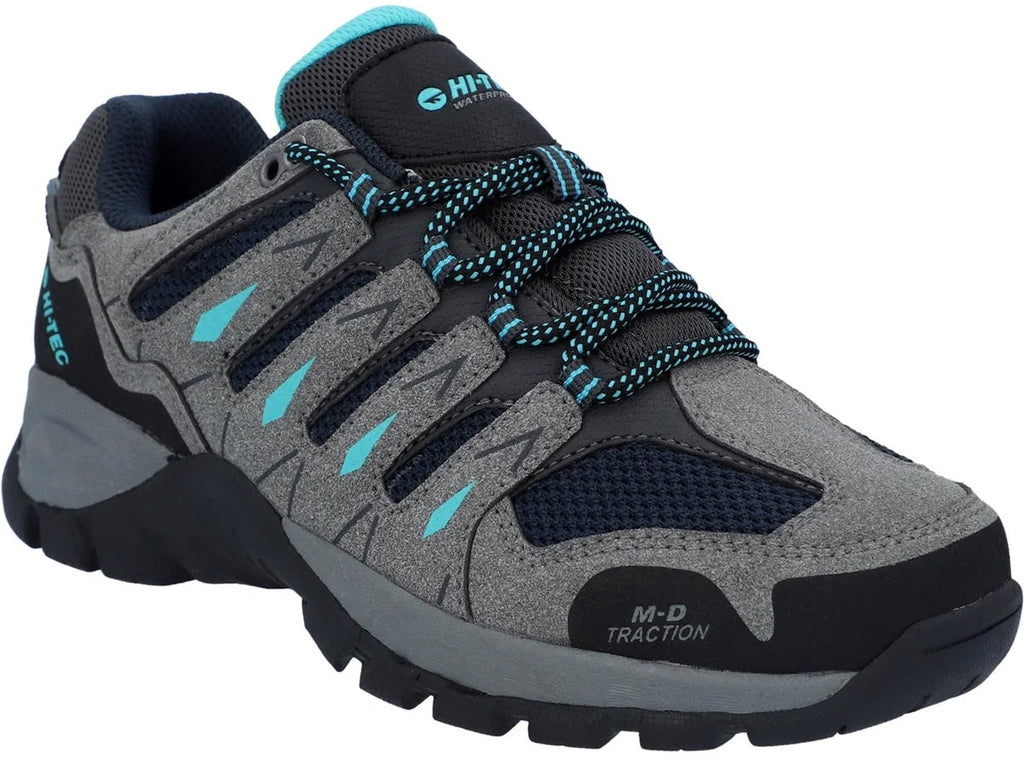 Hi-Tec Corzo Waterproof Womens Walking Shoes - Grey