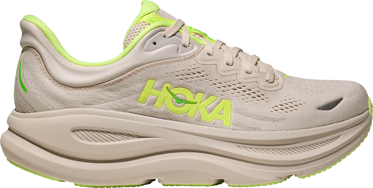 Hoka Bondi 9 Mens Running Shoes - Cream
