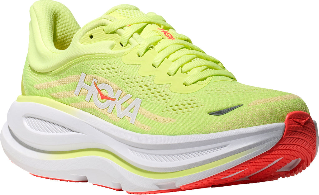 Hoka Bondi 9 Womens Running Shoes - Yellow