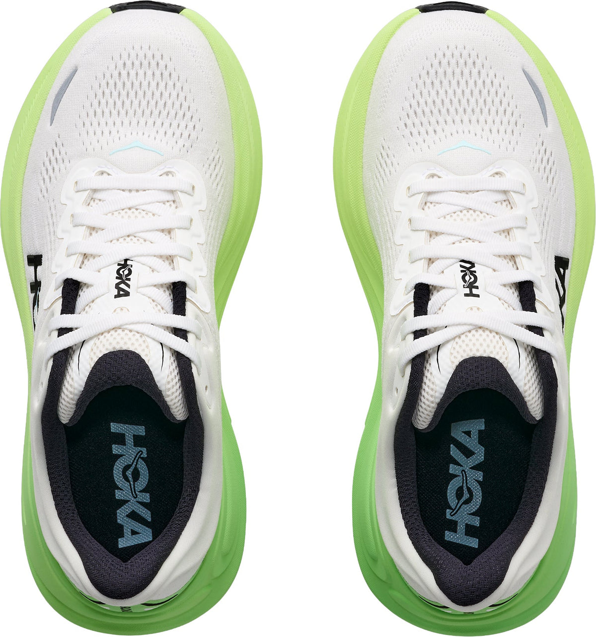 Hoka Bondi 9 WIDE FIT Womens Running Shoes - White