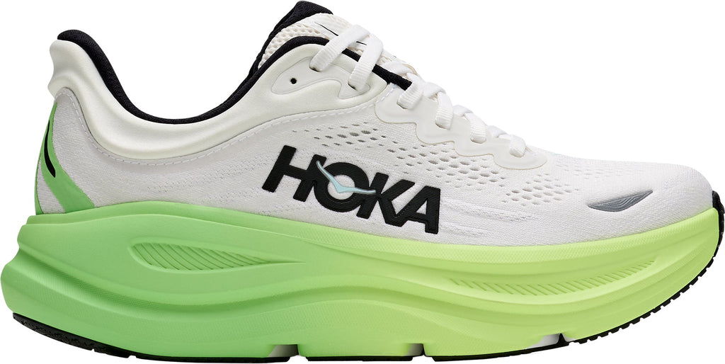 Hoka Bondi 9 WIDE FIT Womens Running Shoes - White