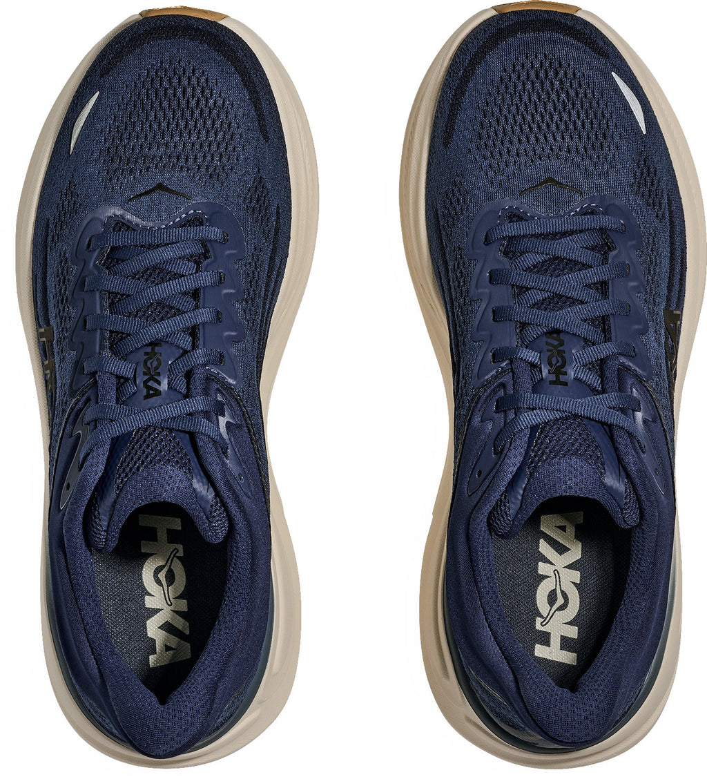 Hoka Bondi 9 WIDE FIT Mens Running Shoes - Blue