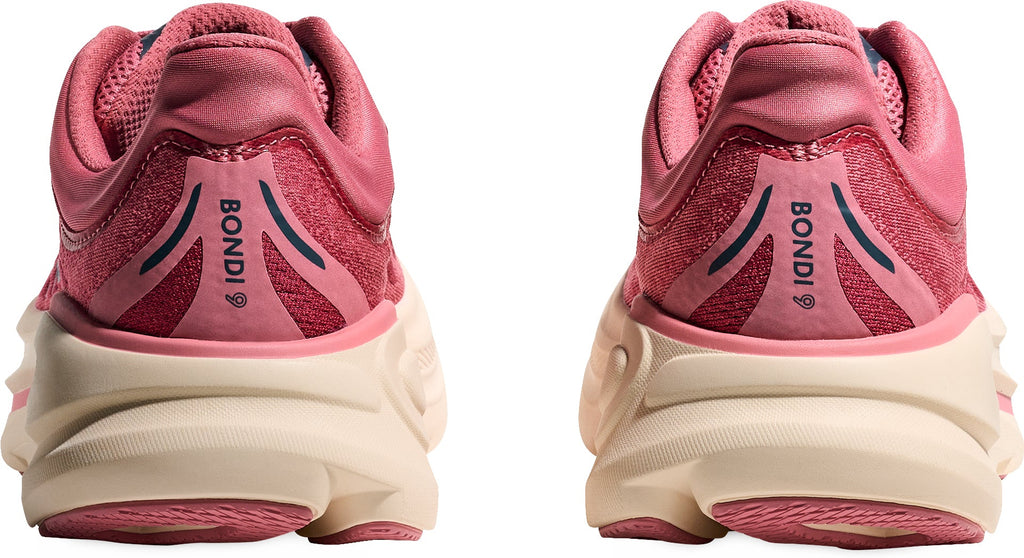 Hoka Bondi 9 WIDE FIT Womens Running Shoes - Pink