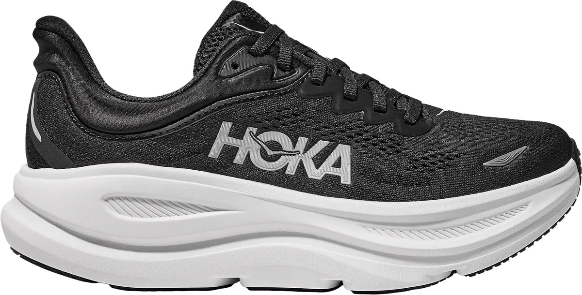Hoka Bondi 9 WIDE FIT Womens Running Shoes - Black