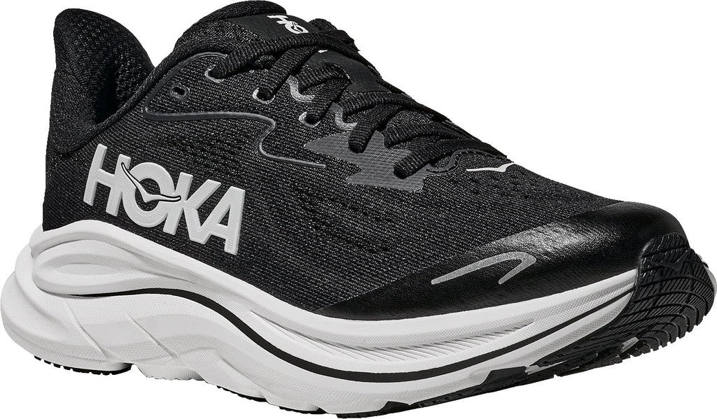 Hoka Clifton 10 Junior Running Shoes - Black