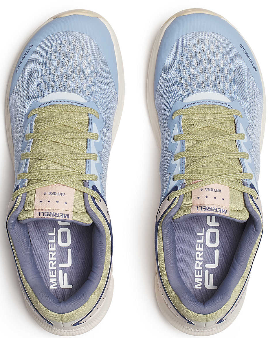 Merrell Antora 4 Waterproof Womens Trail Running Shoes - Blue