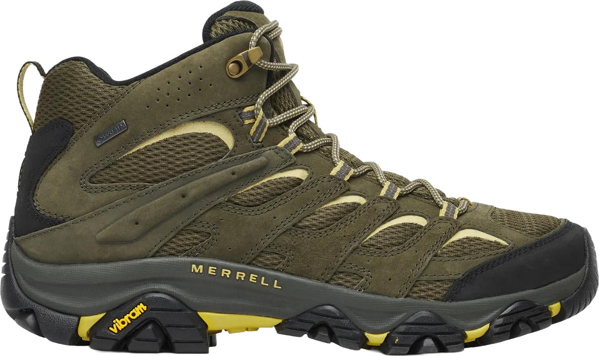 Merrell Moab 3 Mid GORE-TEX Mens Walking Boots - Green
