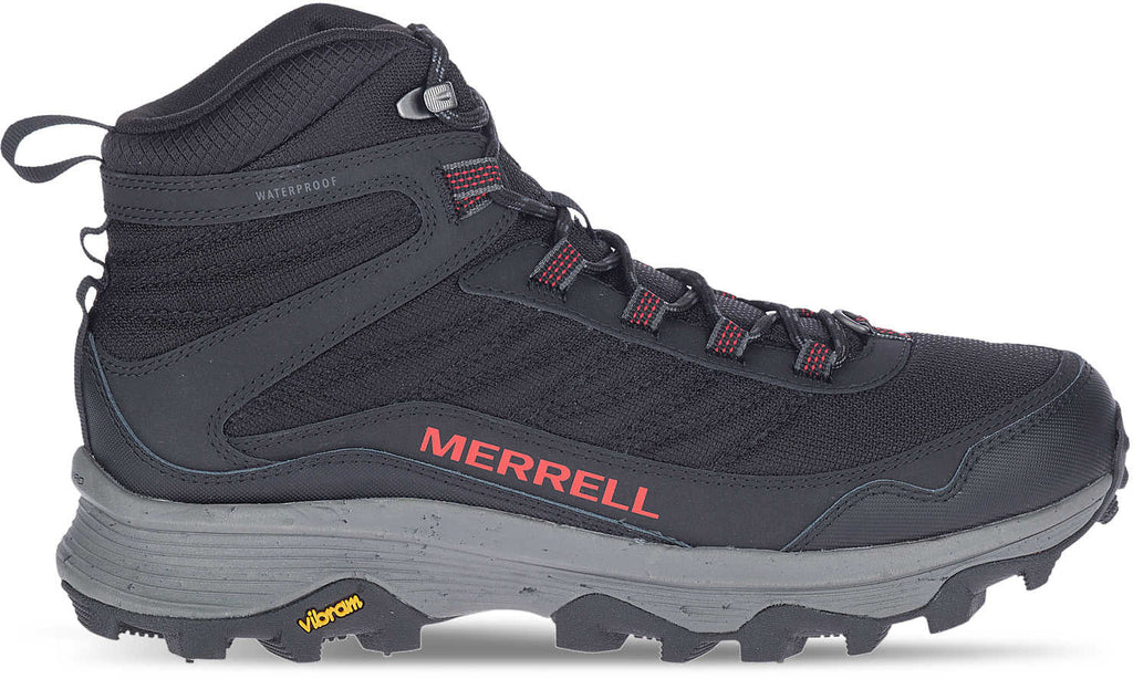 Merrell Moab Speed Thermo Spike Mid Waterproof Mens Walking Boots - Black