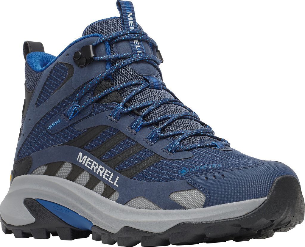 Merrell Moab Speed 2 Mid GORE-TEX Mens Walking Boots - Blue