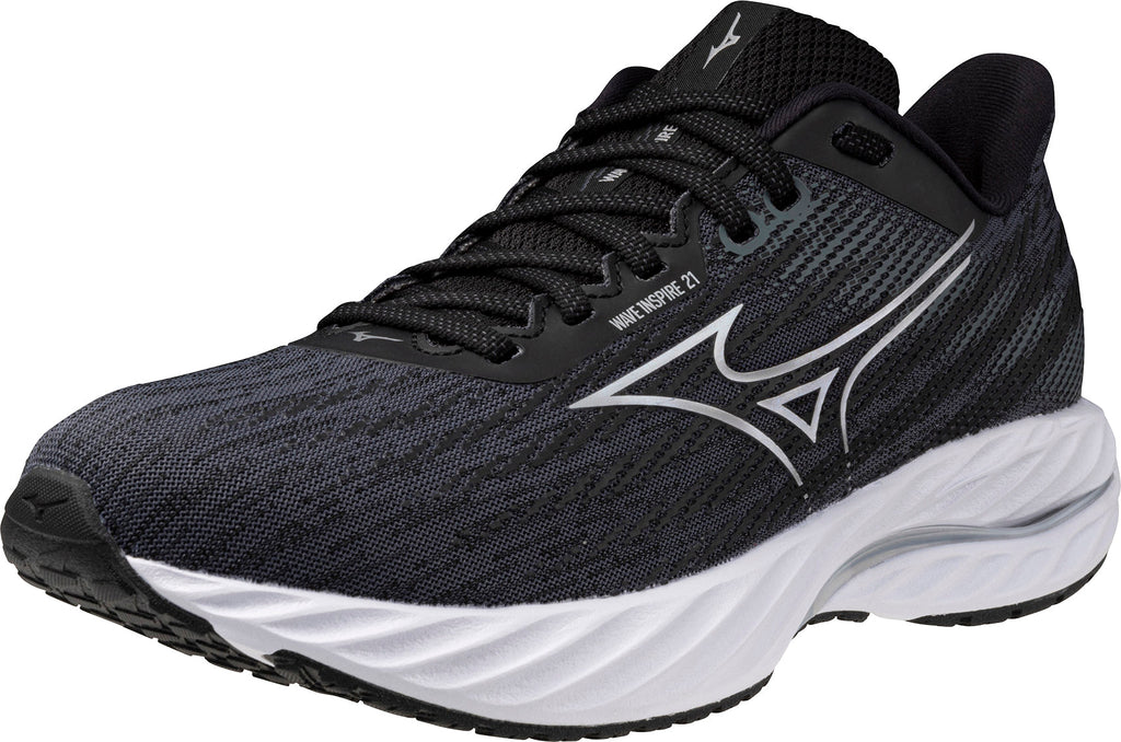 Mizuno Wave Inspire 21 WIDE FIT (D) Womens Running Shoes - Black