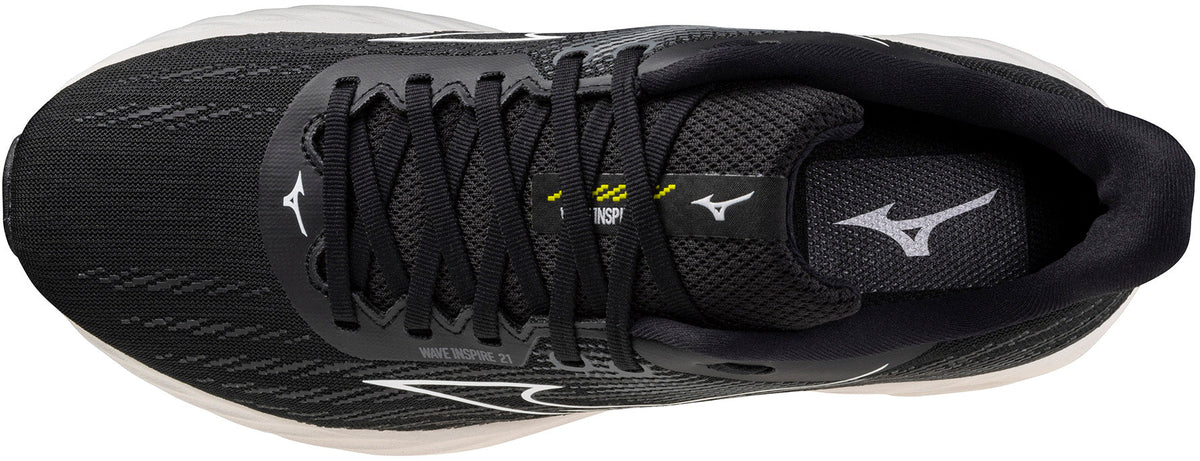 Mizuno Wave Inspire 21 WIDE FIT (2E) Mens Running Shoes - Black