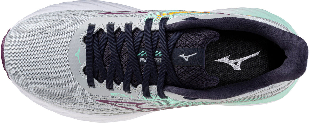 Mizuno Wave Inspire 21 Womens Running Shoes - Grey