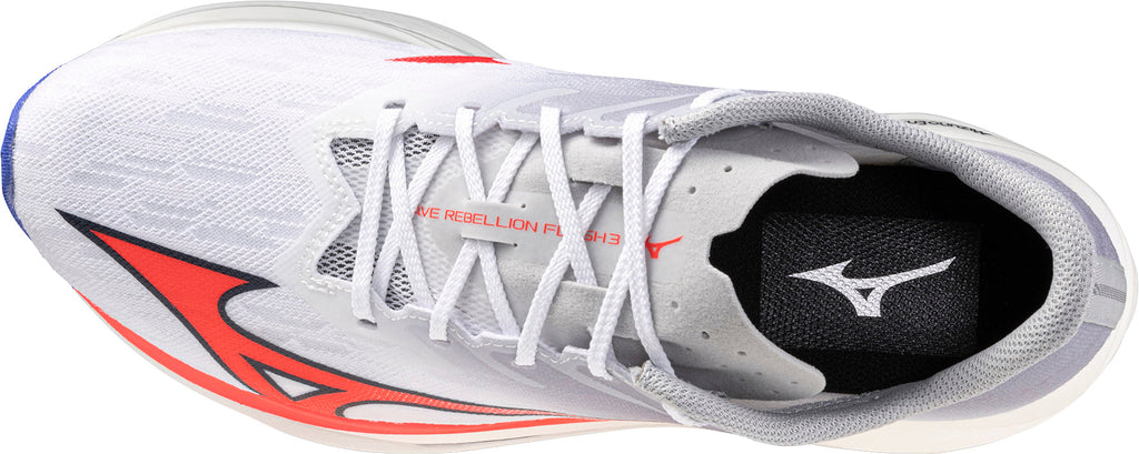 Mizuno Wave Rebellion Flash 3 Mens Running Shoes - White