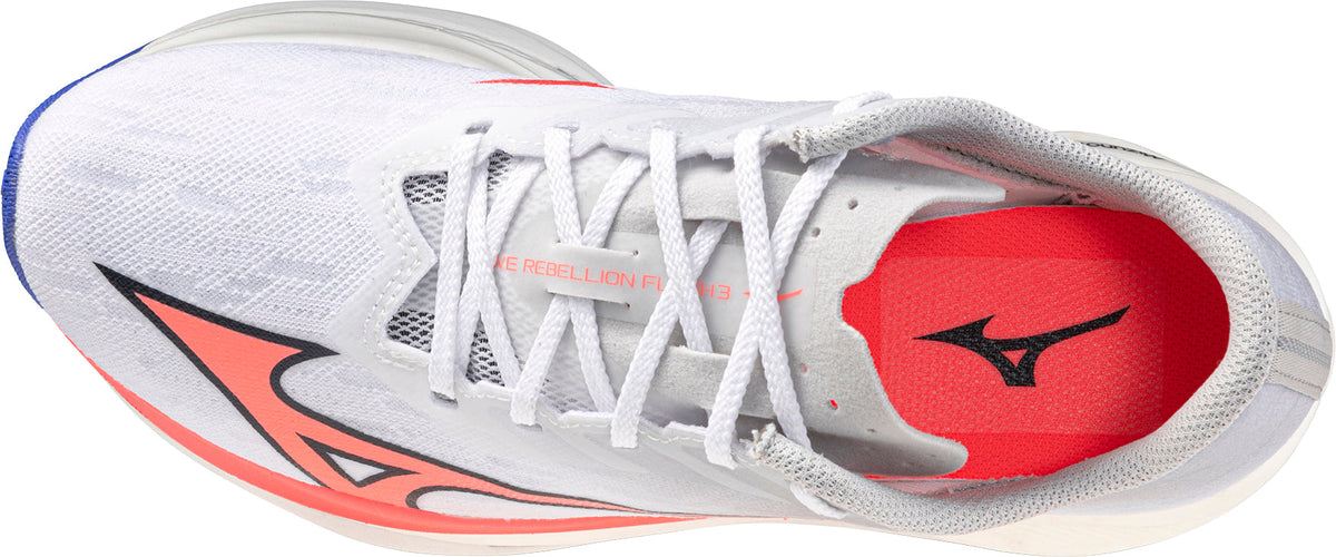 Mizuno Wave Rebellion Flash 3 Womens Running Shoes - White