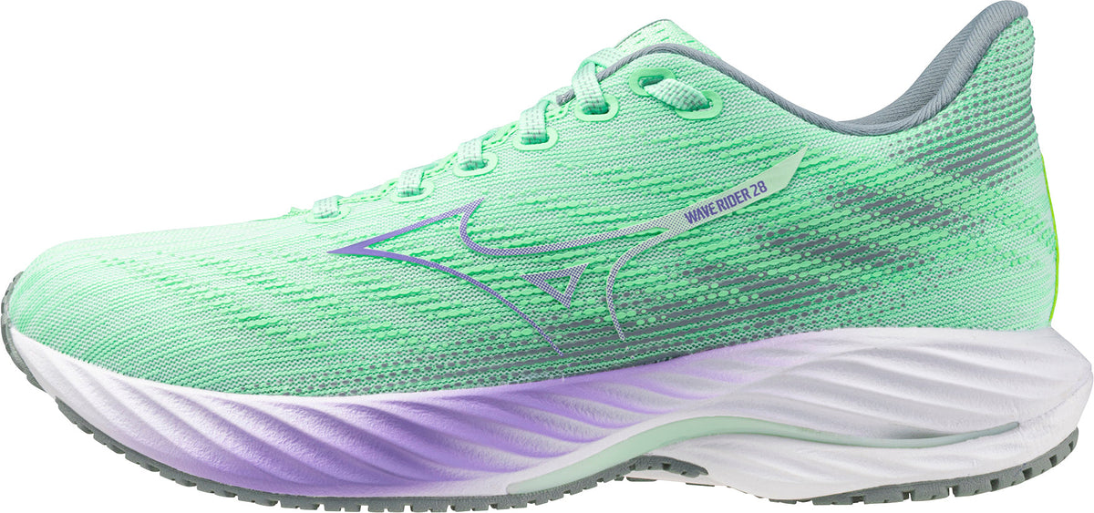 Mizuno Wave Rider 28 Womens Running Shoes - Green