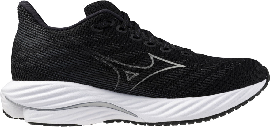 Mizuno Wave Rider 28 WIDE FIT (D) Womens Running Shoes - Black