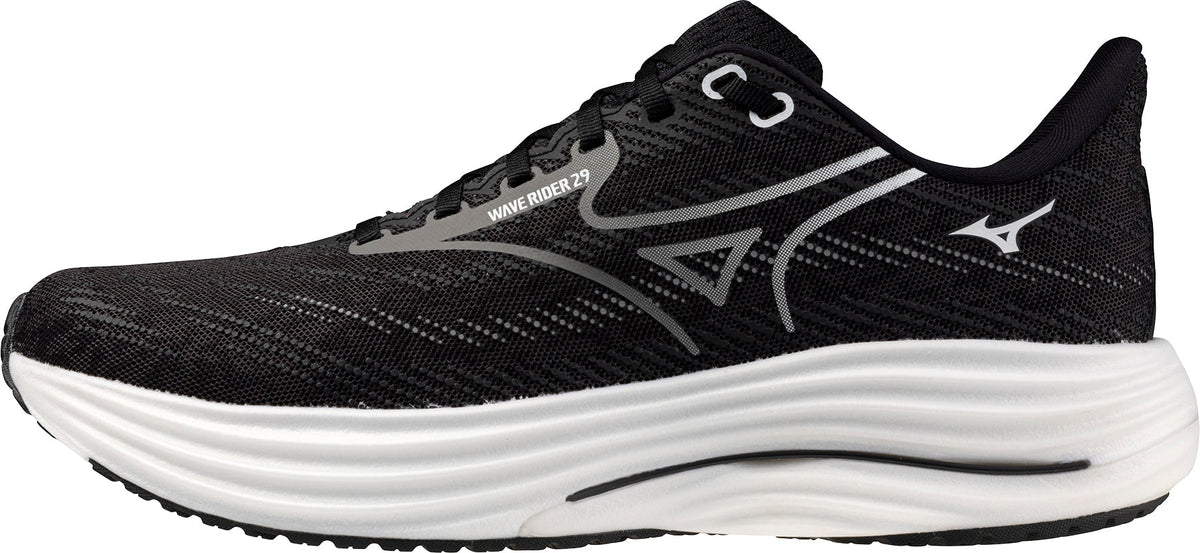 Mizuno Wave Rider 29 WIDE FIT (2E) Mens Running Shoes - Black