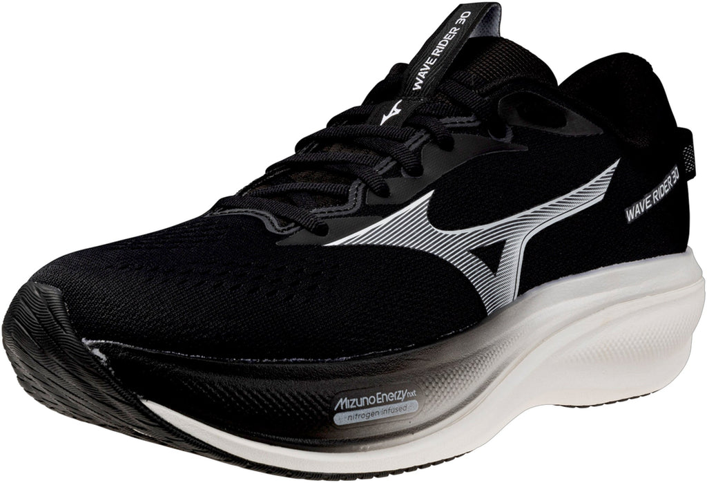 Mizuno Wave Rider 30 WIDE FIT Mens Running Shoes - Black