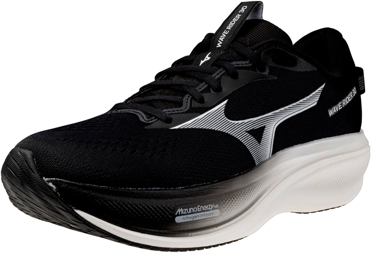 Mizuno Wave Rider 30 WIDE FIT Mens Running Shoes - Black