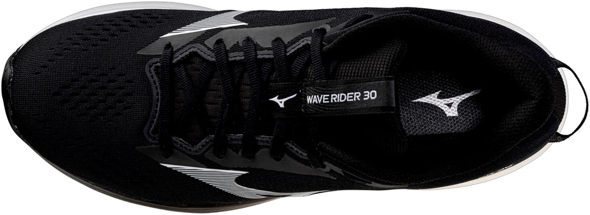 Mizuno Wave Rider 30 WIDE FIT Mens Running Shoes - Black
