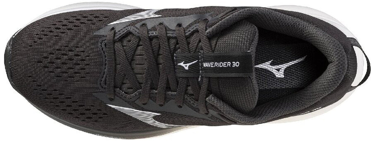 Mizuno Wave Rider 30 WIDE FIT Womens Running Shoes - Black