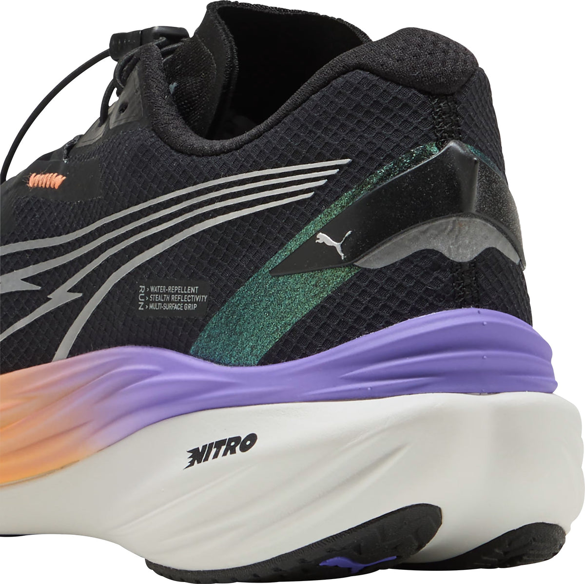 Puma Deviate Nitro 3 WTR+ Mens Running Shoes - Black