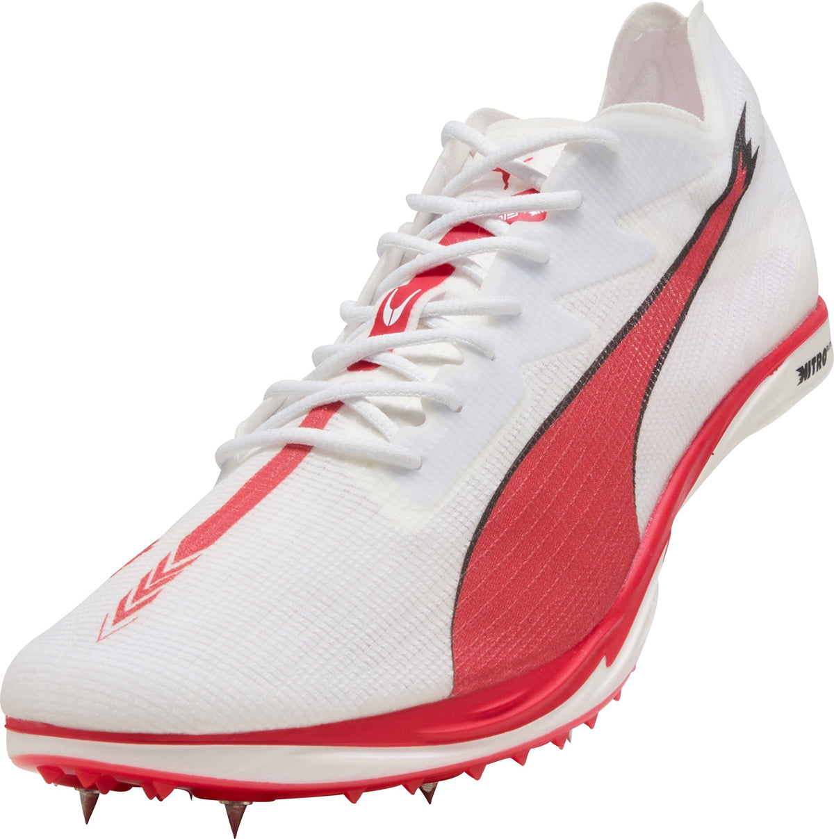 Puma Mid Distance Nitro Elite 3 Running Spikes - White