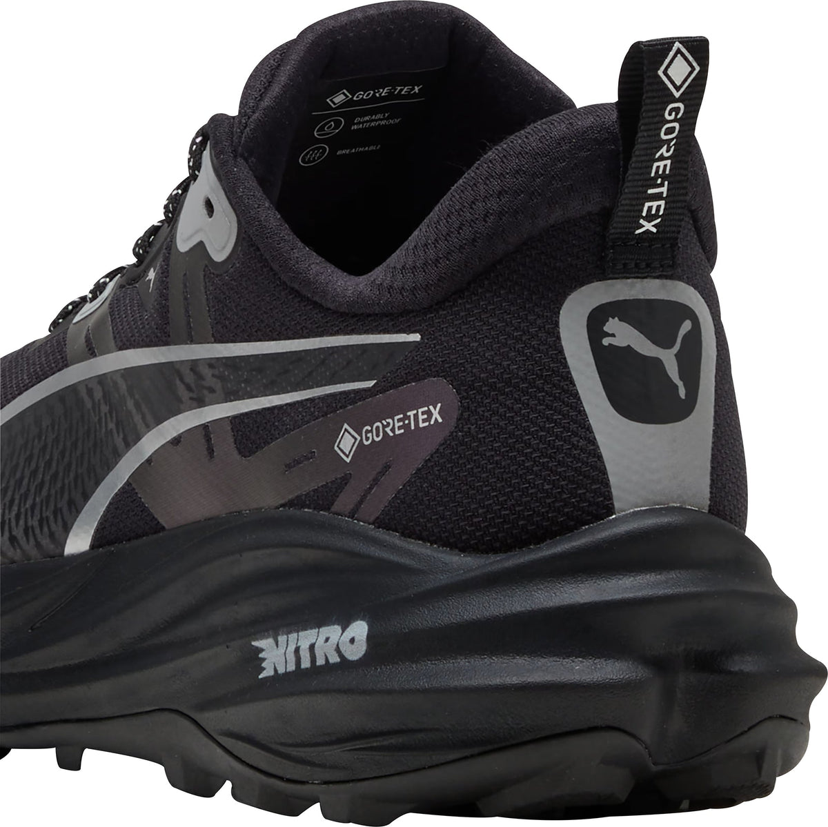 Puma Voyage Nitro 4 GORE-TEX Mens Trail Running Shoes - Black