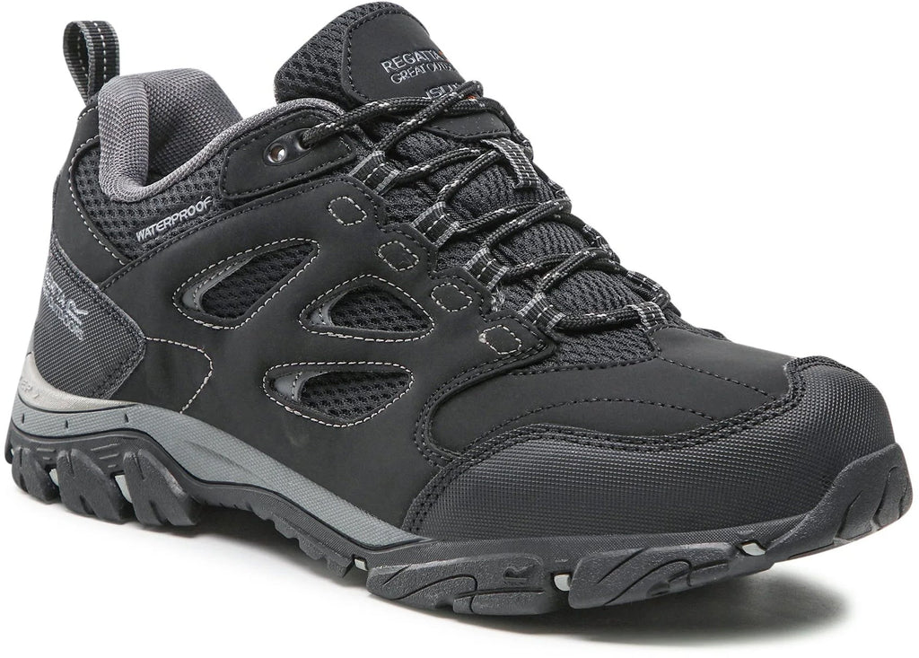 Regatta Holcombe Waterproof Mens Walking Shoes - Black