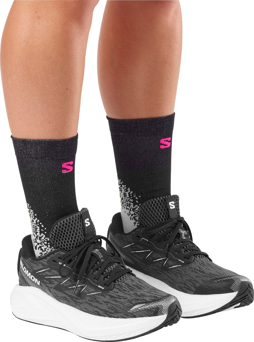 Salomon Aero Glide 4 Womens Running Shoes - Black