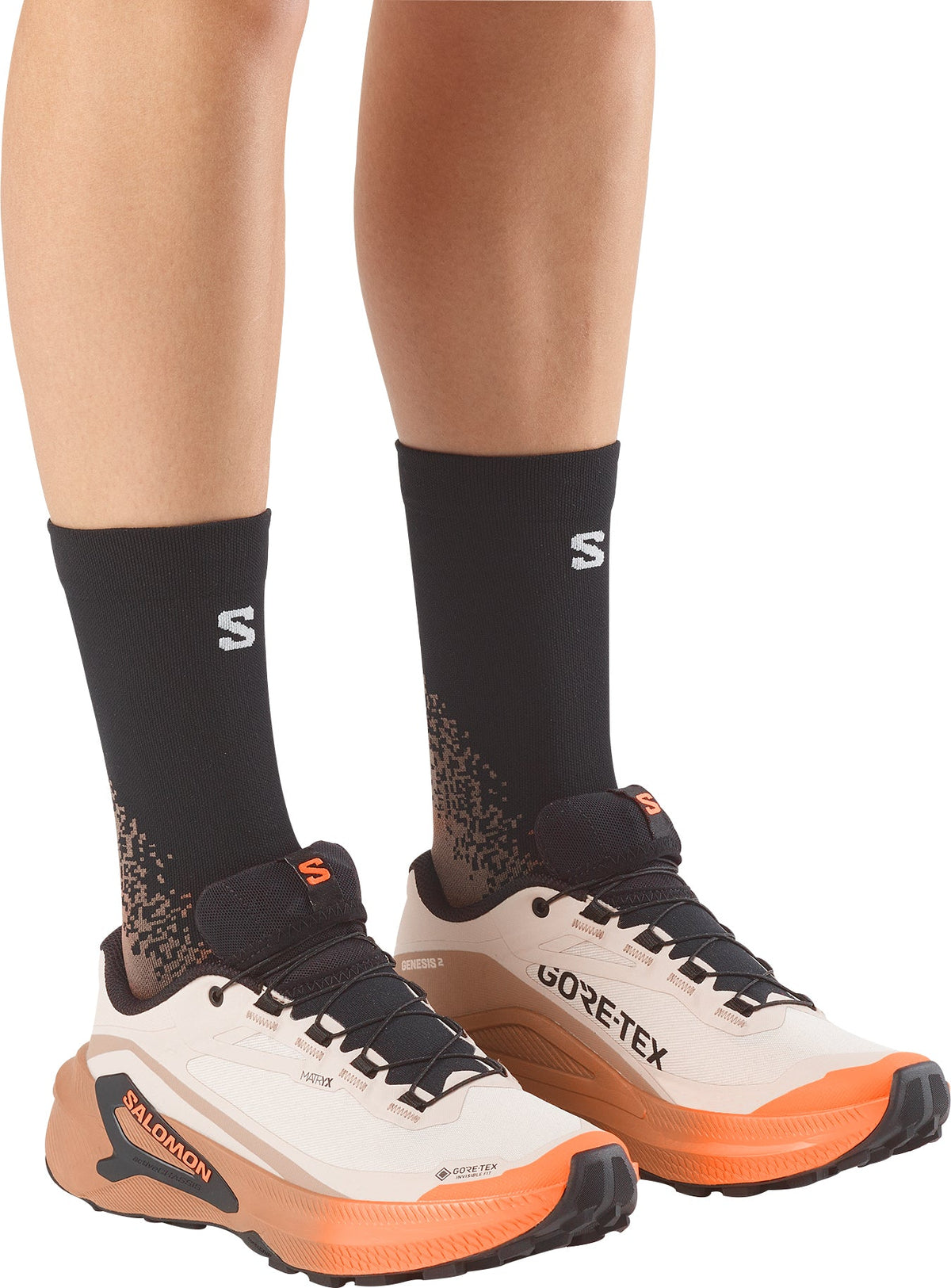 Salomon Genesis 2 GORE-TEX Womens Trail Running Shoes - Brown
