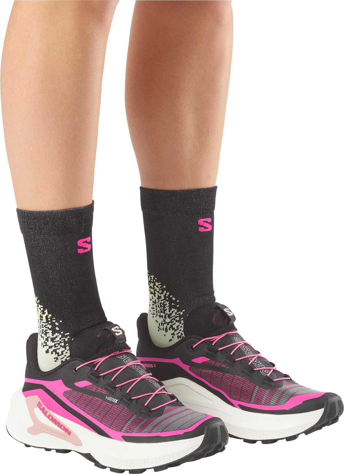 Salomon Genesis 2 Womens Trail Running Shoes - Black
