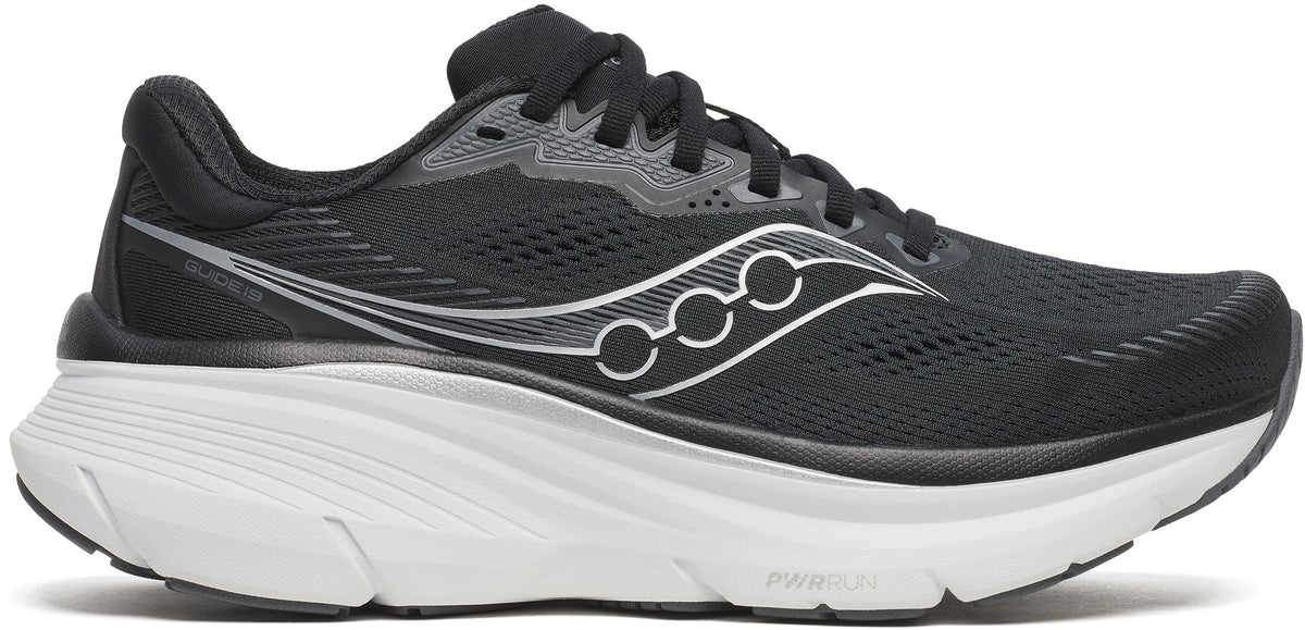 Saucony Guide 19 WIDE FIT Womens Running Shoes - Black