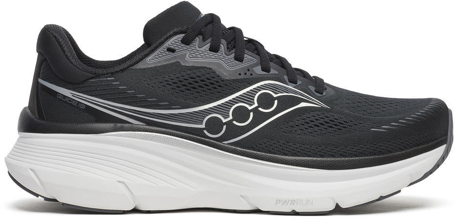Saucony Guide 19 WIDE FIT Mens Running Shoes - Black