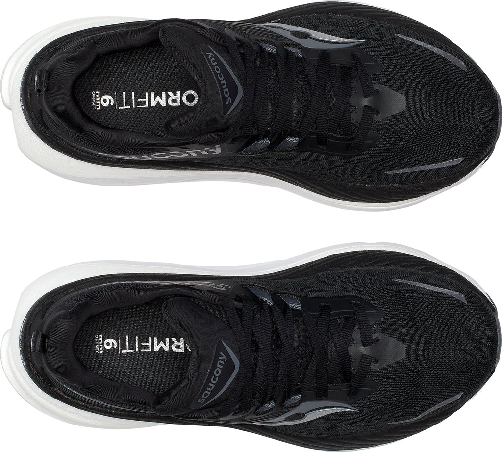 Saucony Hurricane 24 WIDE FIT Womens Running Shoes - Black