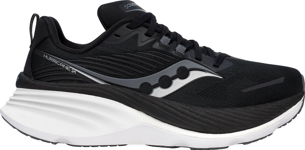 Saucony Hurricane 24 WIDE FIT Womens Running Shoes - Black