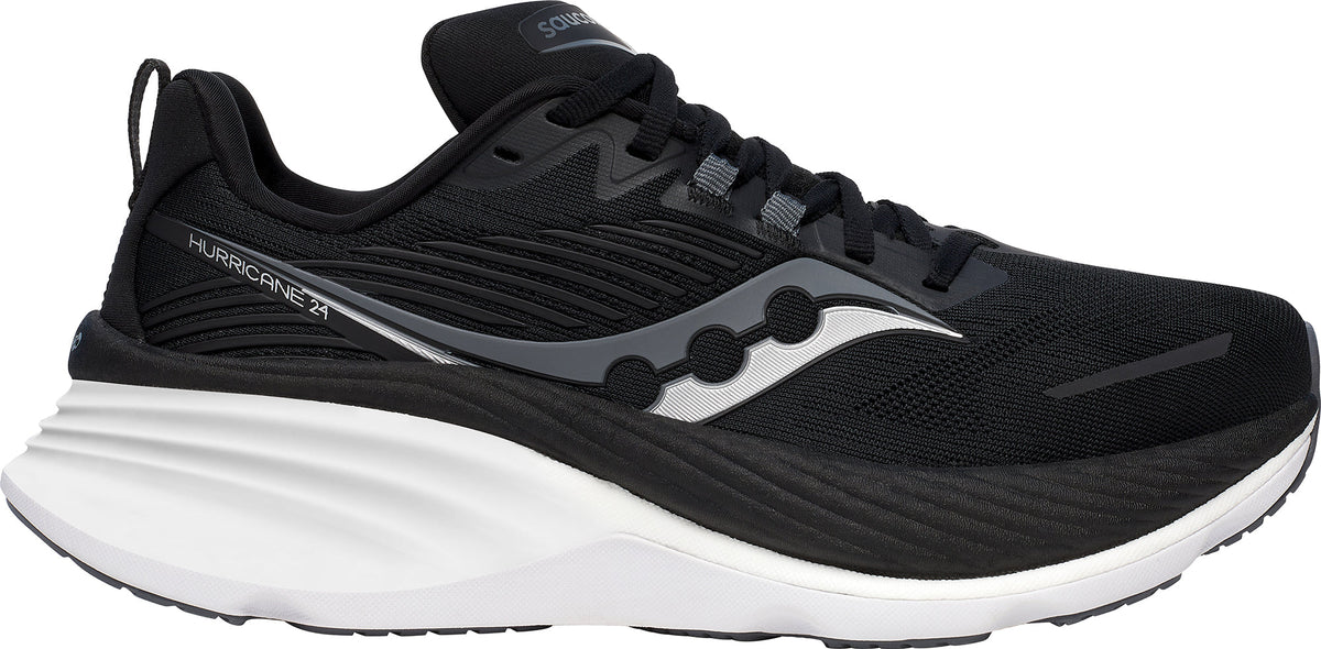 Saucony Hurricane 24 WIDE FIT Womens Running Shoes - Black